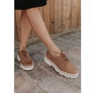 NWT! Dolce Vita Martie Platform Suede Oxfords 6.5